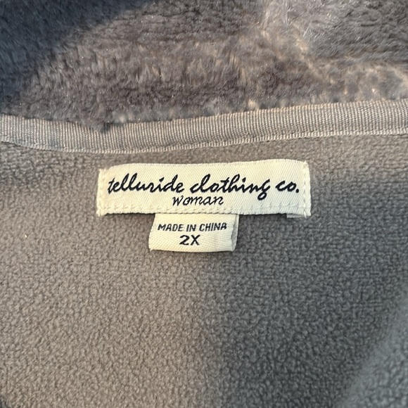 Telluride Clothing Co women’s gray full zip vest size 2X - Picture 8 of 9